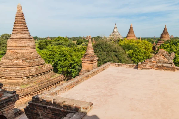 Widok Prawem Shaung Świątyni Bagan Birma — Zdjęcie stockowe