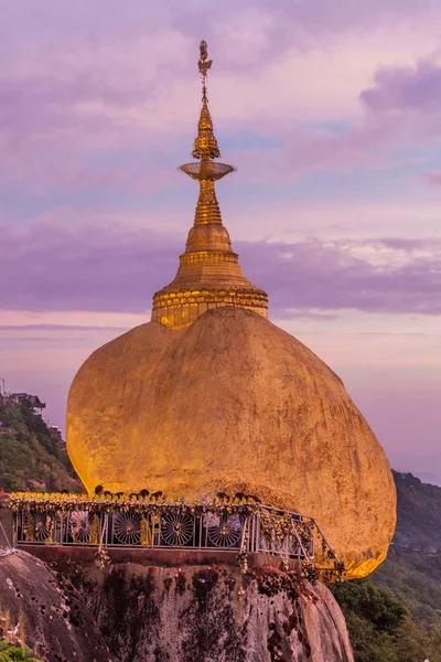 Kyaiktiyo Goldener Felsen Myanmar — Stockfoto