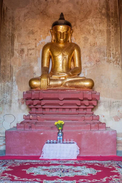 Estatua Buda Templo Sulamani Bagan Myanmar —  Fotos de Stock