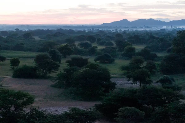 Soluppgång Bagan Myanmar — Stockfoto