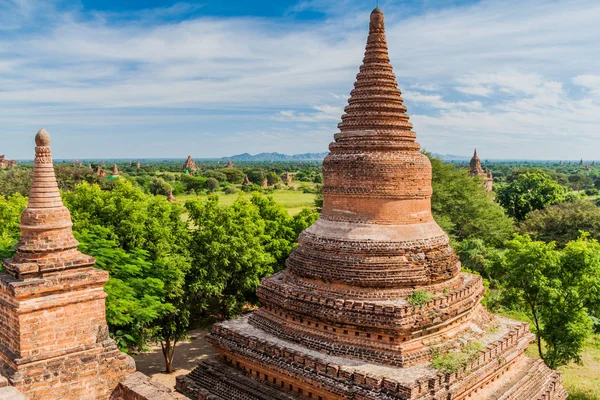 Vista Desde Templo Law Shaung Bagan Myanmar — Foto de Stock