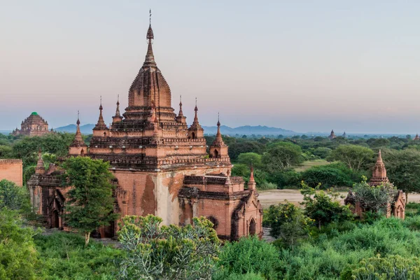 Shwe Nan Yin Taw Complejo Templo Sulamani Fondo Bagan Myanmar — Foto de Stock