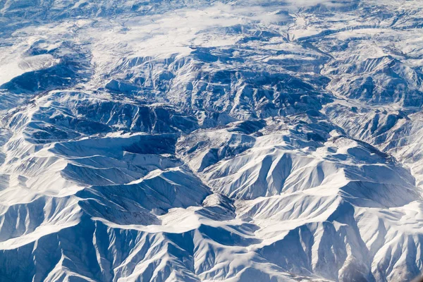 Aerial View Snow Covered Mountains Northwestern Iran — Stock Photo, Image