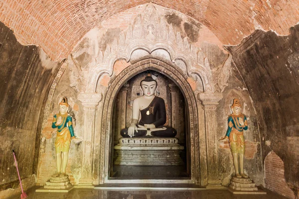Boeddha Wet Shaung Tempel Bagan Myanmar — Stockfoto