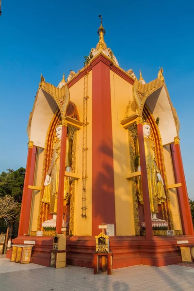 Four Buddha Image Bago Myanmar — Stock Photo, Image