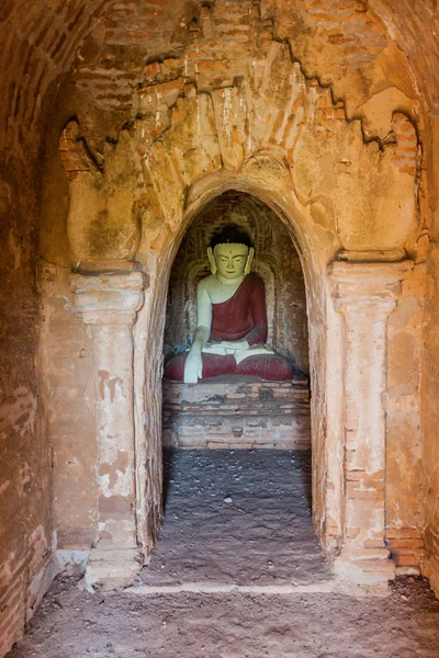 Posąg Buddy Wewnątrz Świątyni 1821 Bagan Birma — Zdjęcie stockowe