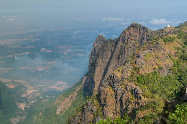 Zwegabin Hpa Yakınındaki Görünümünden Bir Myanmar — Stok fotoğraf