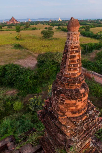 Detalhe Templo Wet Hpaya Bagan Mianmar — Fotografia de Stock