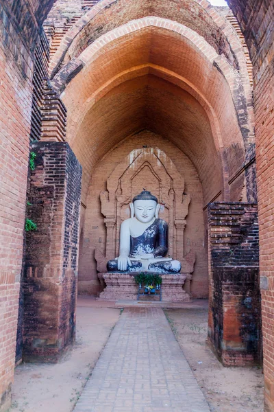 Statue Bouddha Dans Temple Pyathada Paya Bagan Myanmar — Photo