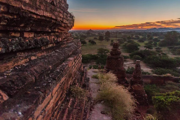 Sunrise Natte Hpaya Tempel Bagan Myanmar — Stockfoto