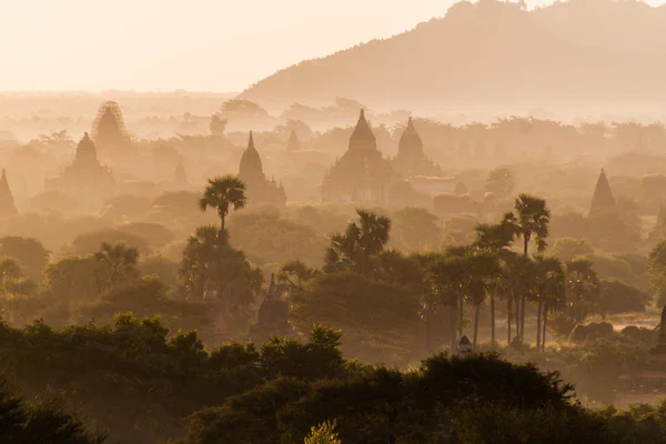 Skyline Templos Bagan Myanmar —  Fotos de Stock