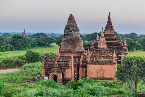 Shwe Nan Yin Taw Complejo Fondo Bagan Myanmar Monástica — Foto de Stock