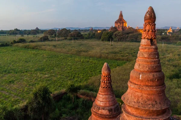 Vroege Ochtend Weergave Van Boludi Tempel Uit Shwe Leik Ook — Stockfoto