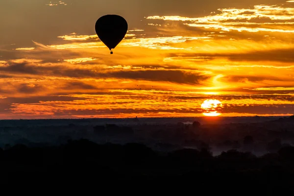 Balloon Bagan Sunrise Myanmar — Stock Photo, Image