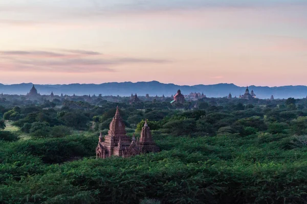 Skyline Templos Bagan Myanmar — Foto de Stock