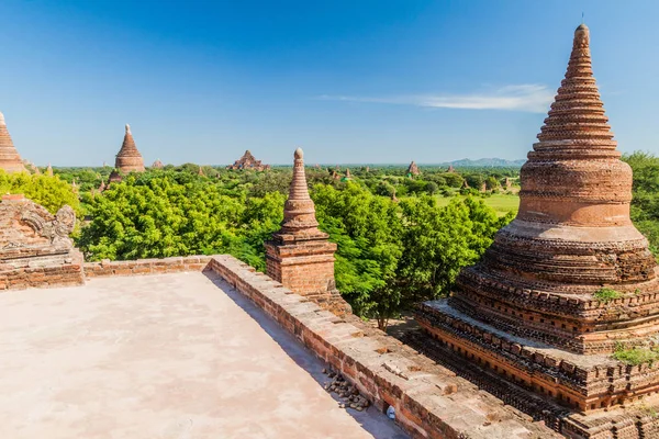 Uitzicht Vanaf Wet Shaung Tempel Bagan Myanmar — Stockfoto