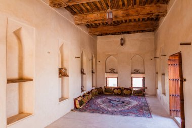 Jabrin, Umman - 2 Mart 2017: Jabrin Kalesi'ndeki odalardan biri, Umman