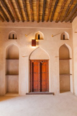 Bahla, Umman - 27 Şubat 2017: Bahla Fort, Umman'da Oda