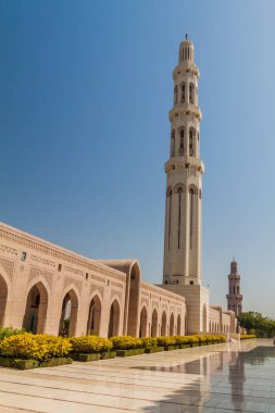 Muscat, Umman'daki Sultan Qaboos Ulu Camii'nin Minareleri