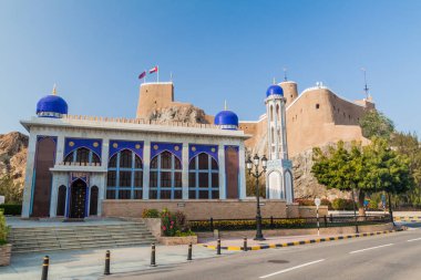Muscat, Umman'da Al Khor Camii ve Al Mirani Fort
