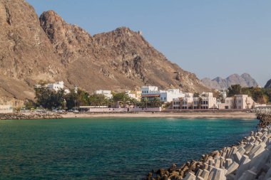 Muscat, Umman sahilindeki binalar