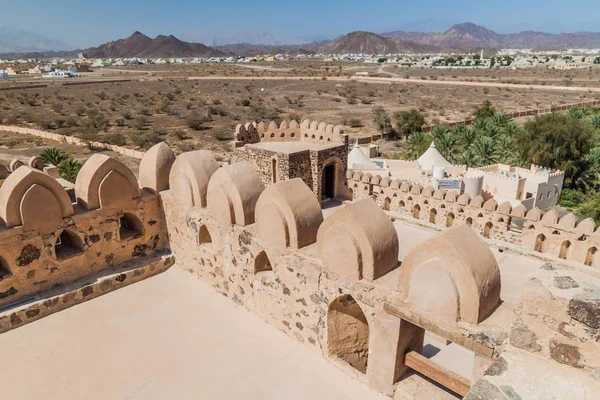 Stadtmauern Der Burg Von Jabrin Oman — Stockfoto