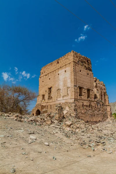 Ruine Dans Vieux Quartier Ibra Oman — Photo
