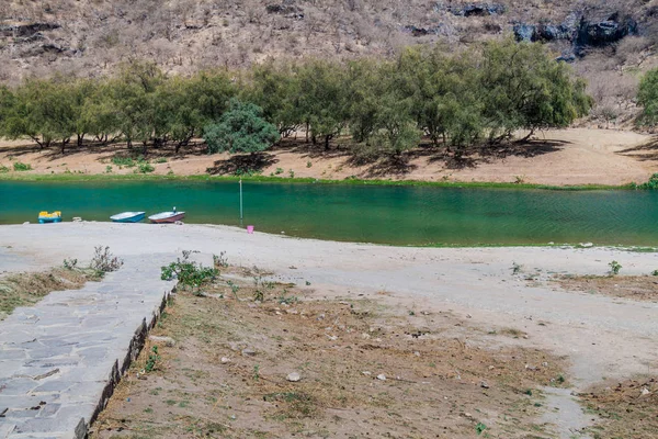 Small Lake Wadi Dharbat Salalah Oman — Stock Photo, Image