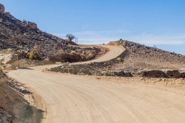 Unpaved Road Hajar Mountains Oman — Stock Photo, Image