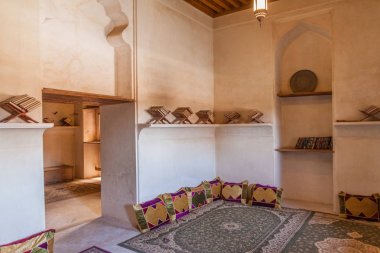 Jabrin, Umman - 2 Mart 2017: Jabrin Kalesi'ndeki odalardan biri, Umman