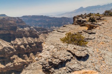Hajar Dağları'ndaki Wadi Ghul kanyonu, Umman