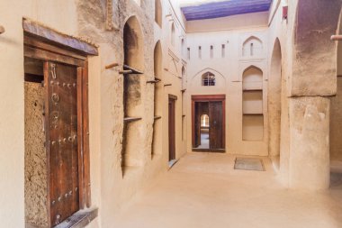 Bahla, Umman - 27 Şubat 2017: Bahla Fort'un İçi, Umman