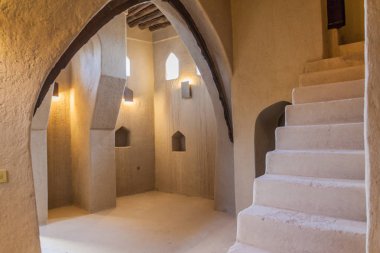 Bahla, Umman - 27 Şubat 2017: Bahla Fort'un İçi, Umman