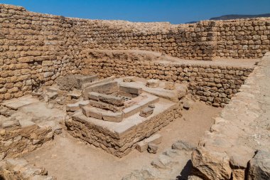 Salalah, Umman yakınlarındaki Antik kent Khor Rori kalıntıları ile Sumhuram Arkeoloji Parkı