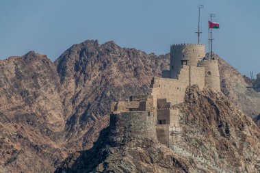 Mutrah Fort in Muscat, Umman