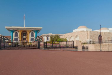 Umman Muscat'taki Al Alam sarayı (Sultan Qaboos'un tören sarayı)