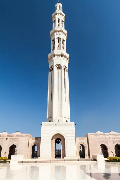 Minareto Del Sultano Qaboos Grande Moschea Muscat Oman — Foto Stock