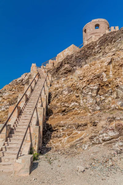 Escaleras Una Torre Vigilancia Mascate Omán — Foto de Stock