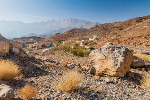 Mała Wioska Górach Hajar Oman — Zdjęcie stockowe