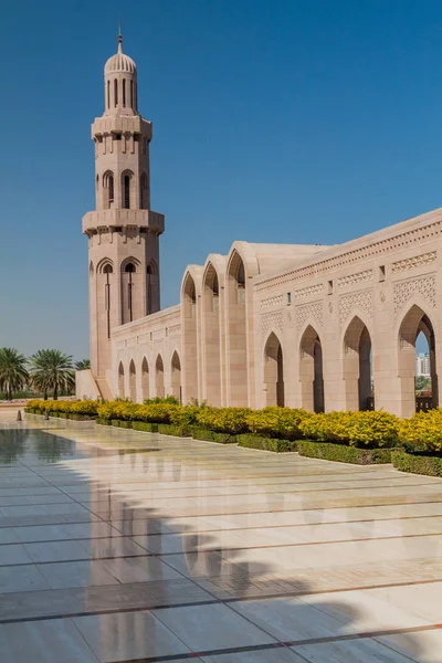 Patio Gran Mezquita Del Sultán Qaboos Mascate Omán — Foto de Stock