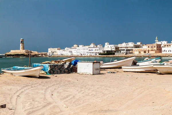 Vissersboten Ayjah Village Buurt Van Sur Oman — Stockfoto