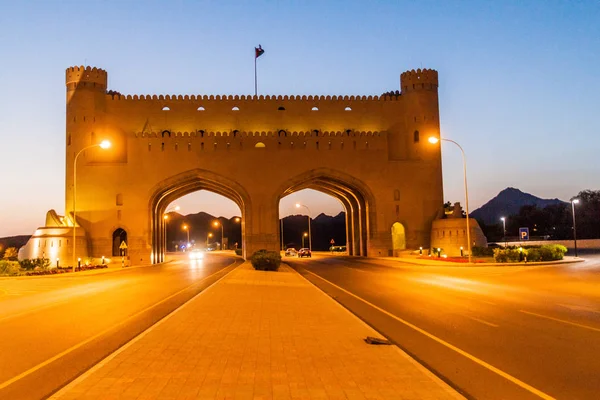 Evening Road Passing Bahla Gate Oman — Stock Photo, Image