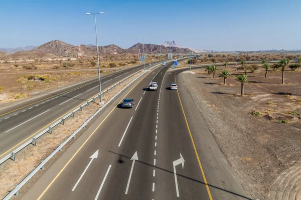 Bahla Oman Febbraio 2017 Vista Autostrada Vicino Bahla Oman — Foto Stock