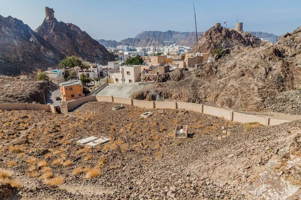 Umman Muscat Muttrah Semtinde Küçük Mezarlık — Stok fotoğraf