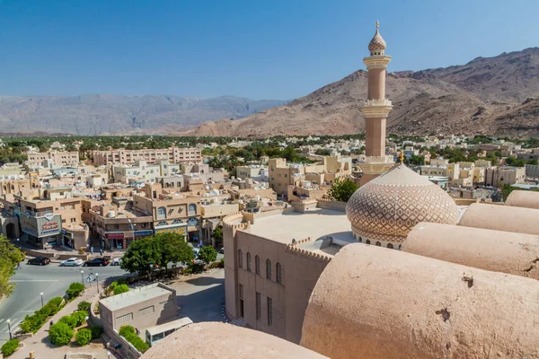 Nizwa Oman Mars 2017 Vue Aérienne Nizwa Avec Mosquée Sultan — Photo