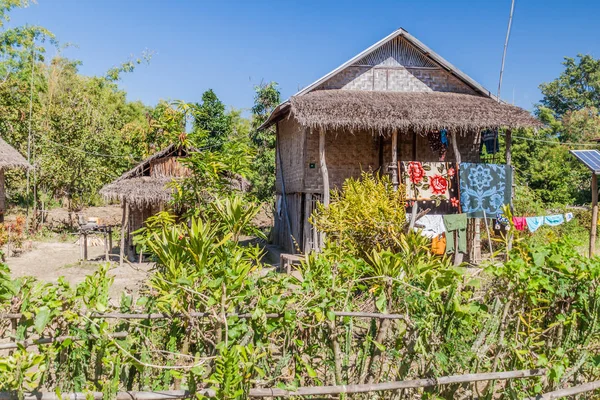 Casas Rurales Nyaung Shwe Ciudad Cerca Del Lago Inle Myanmar — Foto de Stock