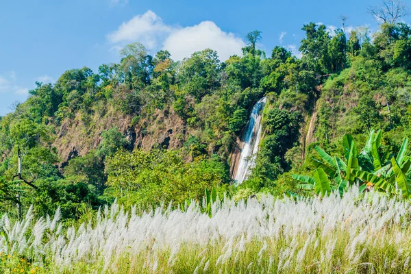 Nam Tuk Waterval Buurt Van Hsipaw Myanmar — Stockfoto