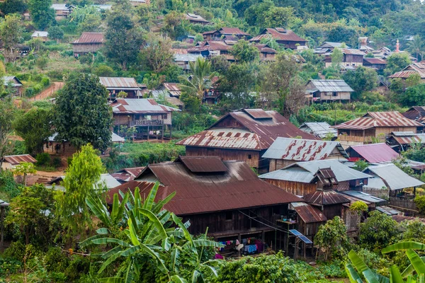缅甸希帕附近的小村庄 — 图库照片