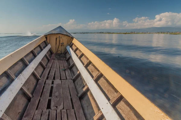 Wodoen Barco Lago Inle Myanmar — Foto de Stock