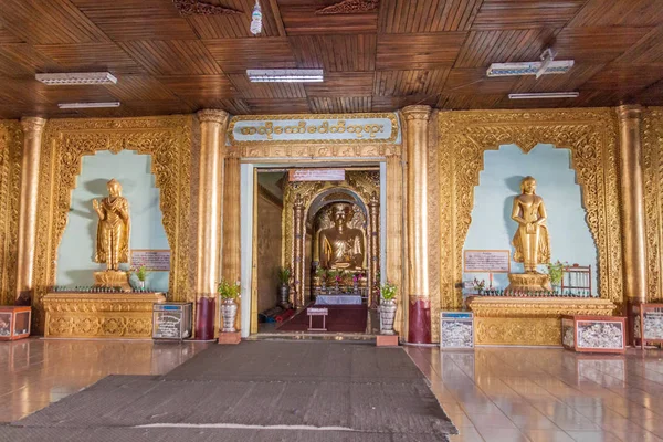 Inle Myanmar Novembre 2016 Intérieur Pagode Alodaw Pauk Sur Lac — Photo